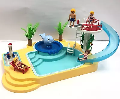 Buy Playmobil Swimming Pool Play Set Water Park With Character Figures H7 O437 • 5.95£