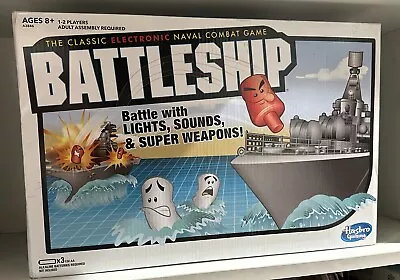 Buy Hasbro Electronic Battleship A3846 Sea Battle Family Board NEW Naval Combat Navy • 57.63£