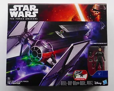 Buy Star Wars New Force Awakens First Order Special Forces Tie Fighter + Figure Misb • 24.99£