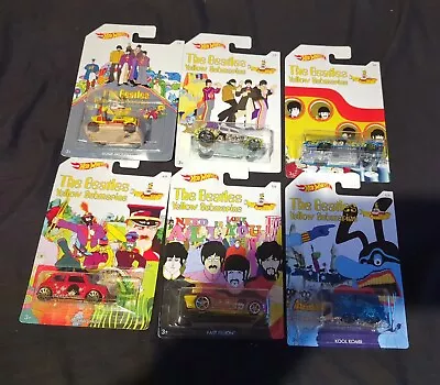 Buy Hot Wheels - The Beatles Yellow Submarine - Limited Edition Set Of 6 Diecast • 30£