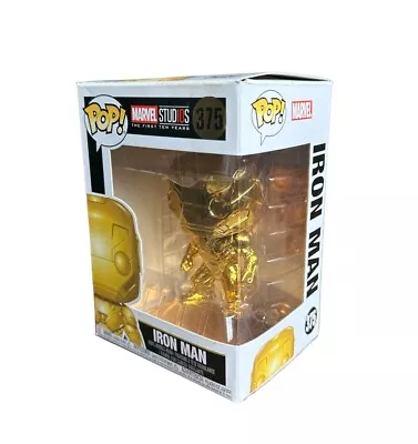 Buy Funko Pop Iron Man 3 Inch Action Figure - 10 Years , Marvel , No 375 Gold Chrome • 14.99£