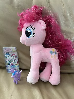 Buy My Little Pony Pinkie Pie Plush Soft Toy  + Plastic Figure + Unicorn Water Game  • 4.49£