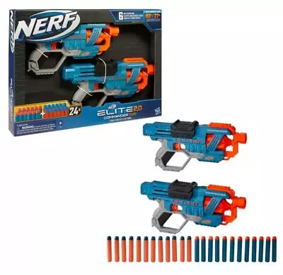 Buy Nerf Elite 2.0 Commander RD-6, 2 Pack Twin Set With 24 Darts • 29.89£