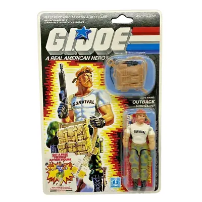 Buy GI Joe Action Force, OUTBACK MOC, CARDED, NEW, NEVER USED, MINT ON CARD, 1980S • 395£