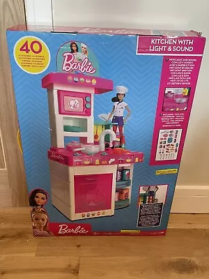 Buy Barbie Kitchen Playset With Light And Sound & 40 Accessories - NEW & SEALED • 29.99£