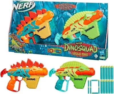 Buy Nerf - DinoSquad Stego-Duo - 2 Toy Foam Nerf Blasters - 10 Nerf Elite 2.0 Darts • 19.98£