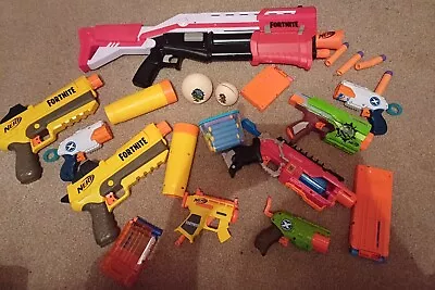 Buy Nerf Guns & X Shot Guns Bundle With Bullets And Accessories. See Description.  • 30£