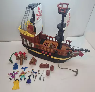 Buy Vintage 2002 Fisher Price Pirate Ship And Fugures B1472 Rare • 39.95£