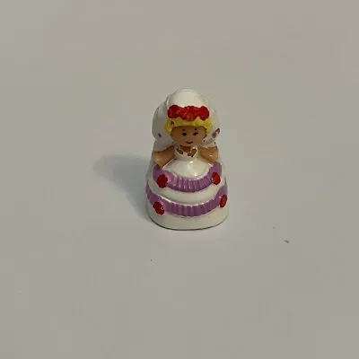 Buy Vintage POLLY POCKET 1990 Polly Plays Bride Ring Topper Only Bluebird • 5.99£