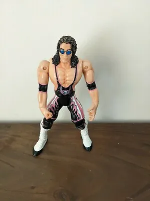 Buy Vintage WCW Bret HITMAN Hart Toy Biz 1999 Wrestling Figure WWF Hasbro WWE Marvel • 7.99£
