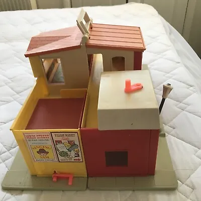 Buy Vintage 1970s Play Family Village, Main Street Fisher Price • 25£