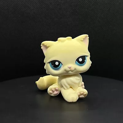 Buy Littlest Pet Shop #428 Persian Kitty Cat Yellow Dark Blue Eyes • 10.95£