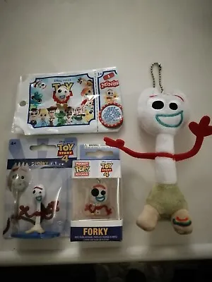 Buy Disney Pixar Toy Story 4 Bundle Of Forky Figures Funko Pop Mattel Mini • 19.99£