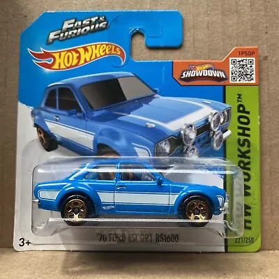 Buy Hot Wheels ‘70 Ford Escort Rs1600 Blue Fast & Furious • 10£
