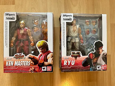 Buy SH S.H. Figuarts Ken Masters And Ryu Set Street Fighter IV Bandai Japan • 204.70£