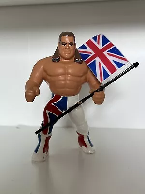 Buy WWF WWE Hasbro Custom Wrestling Figure. British Bulldog With Flag • 20£