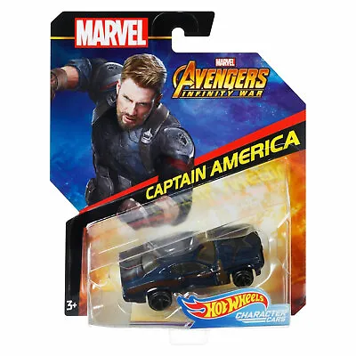 Buy Hot Wheels Character Car 1:64 Scale Marvel Avengers Infinity War CAPTAIN AMERICA • 12.99£