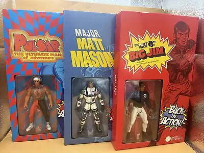 Buy Mattel Creations - Back In Action! : Big Jim, Pulsar, Major Matt Mason - Set • 95£