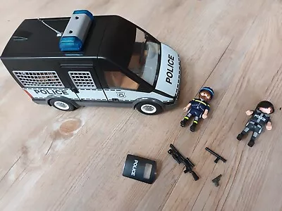 Buy Playmobil 6043 Police Van With Lights & Sound &  Police  Figures -Used • 8.29£