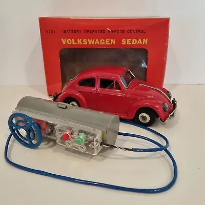 Buy Bandai VW Volkswagen Beetle Sedan Battery Operated Toy In Box Vintage 60s 4101 • 142.56£
