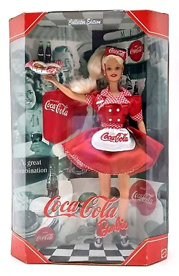 Buy 1998 Coca-Cola Waitress Barbie Doll - Collector's Edition / Mattel 22831, NrfB • 92.82£