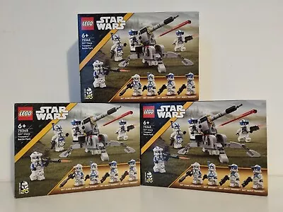 Buy 3x LEGO Star Wars - 75345 501st Clone Troopers Battle Pack - NEW, Tracked24 • 45£