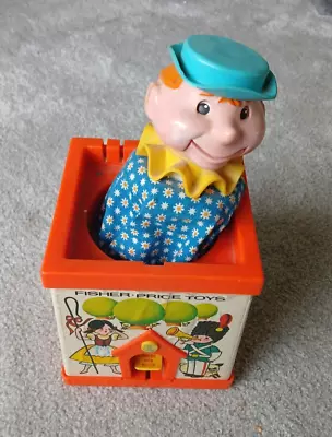 Buy Vintage Fisher Price Jack In The Box Puppet - 1970 (Voice Button Not Working) • 10£
