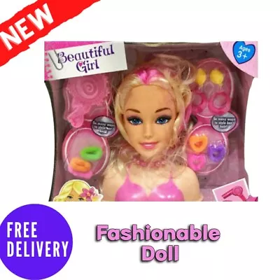 Buy Fashion Doll With Hair Makeup Set New Girls Kids Birthday Cheap Christmas Gift • 10.99£