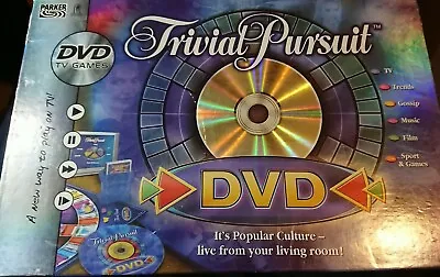 Buy Parker Hasbro Trivial Pursuit DVD TV Games Pop Culture Board Game 2004 • 9.99£