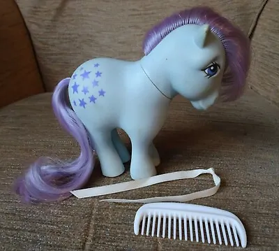 Buy Hasbro 1982 My Little Pony Blue Belle G1 With Comb And Ribbon • 16£