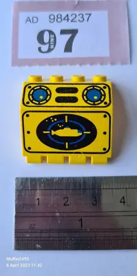Buy 1x LEGO PART 2582pr0006: Hinge Panel 2 X 4 X 3 1/3 With Yellow Submarine Print • 1.05£