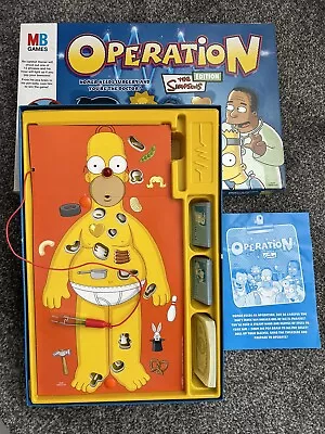 Buy Operation The Simpsons Edition Board Game-MB-Hasbro-2005 Excellent Condition • 9.99£