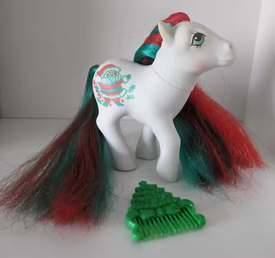 Buy G1 1984 My Little Pony - MERRY TREAT - Christmas Pony - WITH COMB Vintage • 45£