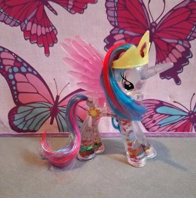 Buy My Little Pony G4 Rare Water Cutie Princess Celestia (Mint) & Crown (Used) • 25£