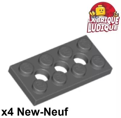 Buy LEGO Technic 4x Flat Plate 3 Hole Holes 2x4 Dark Grey/Dark Bluish Gray 3709b • 1.67£