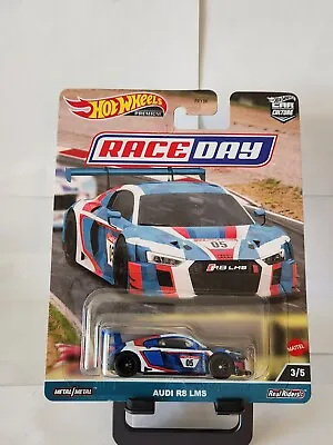 Buy Hot Wheels Car Culture Race Day Audi R8 LMS #3/5 Real Riders N21 • 7.88£
