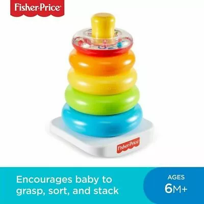 Buy Fisher Price Rock-a-stack, Baby Educational Stacking Toy - Boxed - New - 6m+ • 9.99£