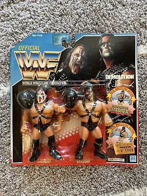 Buy Wwf Hasbro Moc Mint On Card Tag Team Demolition S2 Free Worldwide Delivery Nr • 310£