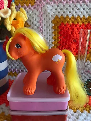 Buy Vintage Hasbro My Little Pony G1 Lightning Mountain Boy 1987 Orange Yellow Rare • 184.99£