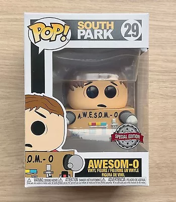 Buy Funko Pop South Park Awesom-O Unmasked #29 + Free Protector • 49.99£