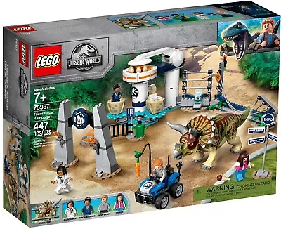 Buy Lego Jurassic World Triceratops Rampage (75937) • 35£