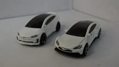 Buy Hot Wheels Tesla Model S And Tesla Model X Bundle 1/64 Diecast Loose • 5£