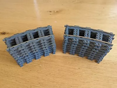 Buy Lego 9v METAL Rail Train Tracks 16 Curve Sections 2867 Complete Circle • 18£
