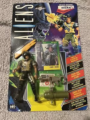 Buy Vintage CORP. HICKS SPACE MARINE ALIENS Figure Sealed MOC Carded 90s Kenner • 30£