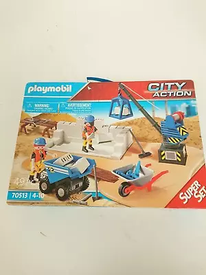 Buy New Boxed Playmobil City Action 70513 Super Set Construction Toy Playset 4-10yrs • 9.99£