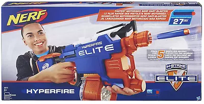 Buy NERF N-strike Elite Hyperfire Blaster, 25 Dart Drum Magazine, Kids Toy, NEW • 41.99£