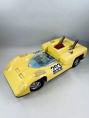 Buy Vintage Bandai Tin Sports Car Chaparral Made In Japan Yellow #293 • 141.75£