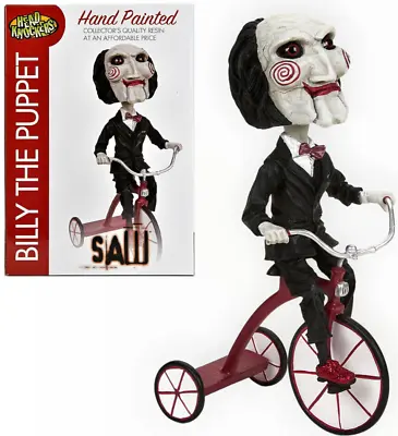 Buy SAW Head Knocker Bobble-Head Billy The Puppet Riding Tricycle NECA • 88.66£
