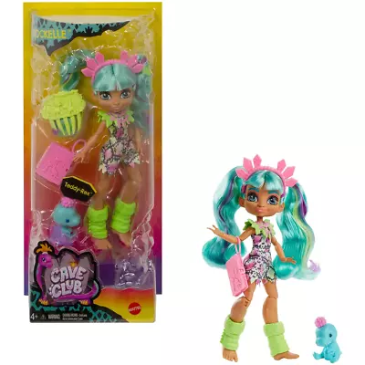 Buy Cave Club Rockelle Doll & Accessories Inc Teddy-Rex Pet Action Figure Mattel • 9.99£
