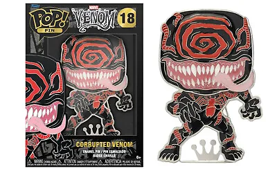 Buy Marvel Venom Funko Pop Enamel Pin Badge Corrupted Venom #18 New In Box • 3.95£